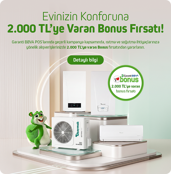 Baymak Alışverişinizde Garanti Bankası Bonus Fırsatı