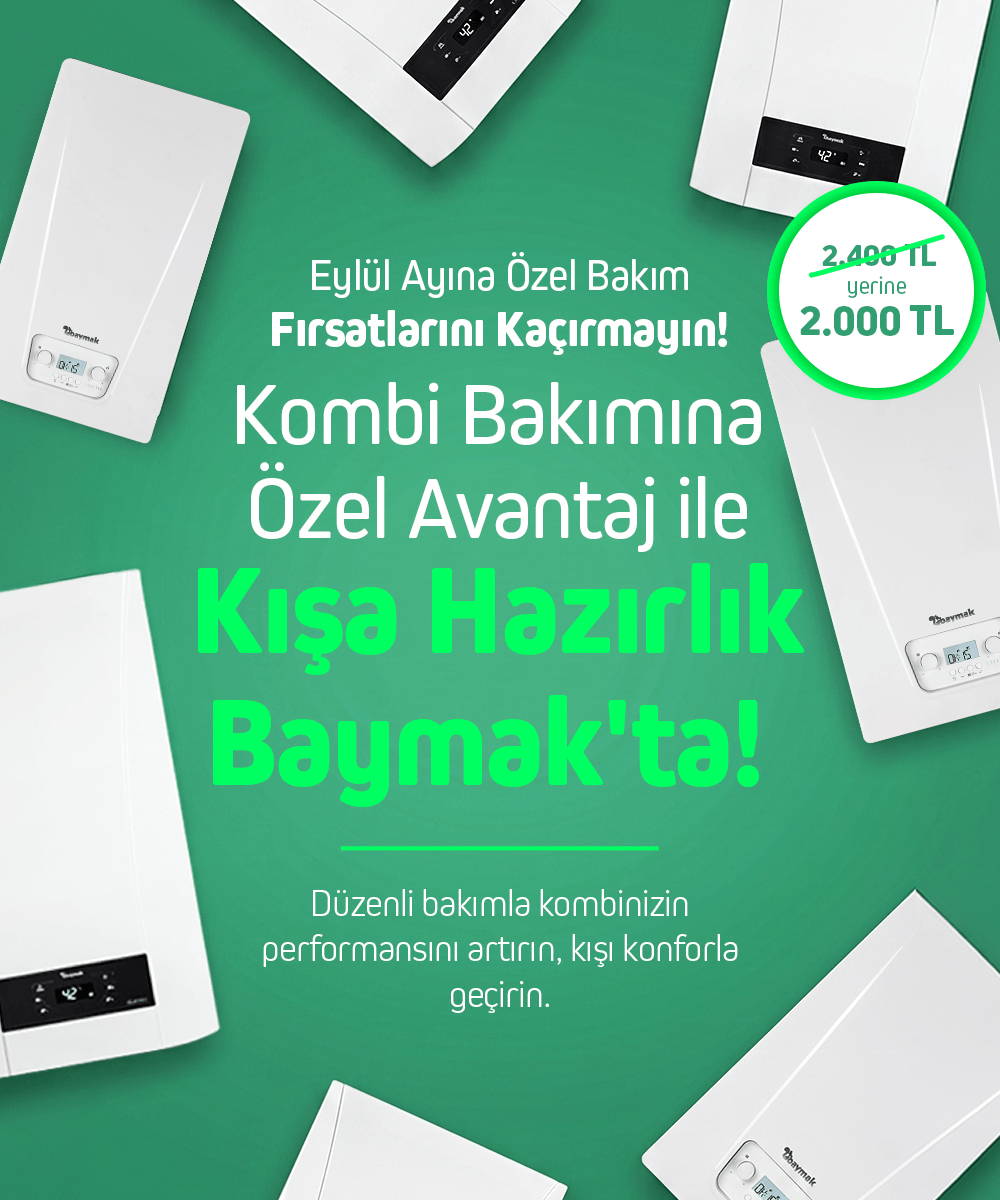 Baymak kombi bakim kampanyasi landing page gorseli